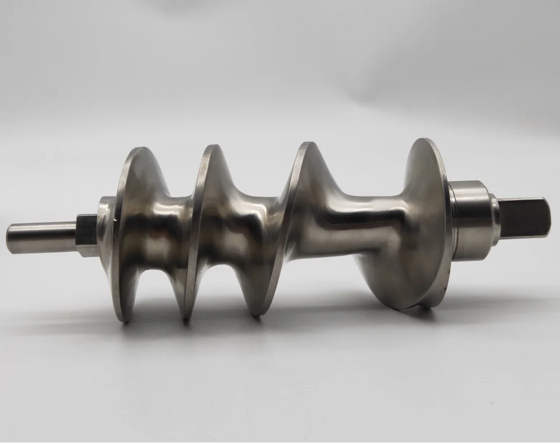 #12 SUS304 Stainless Steel Meat Grinder Auger Feed Screw Replacement Spare Part for Commercial Meat Mincer