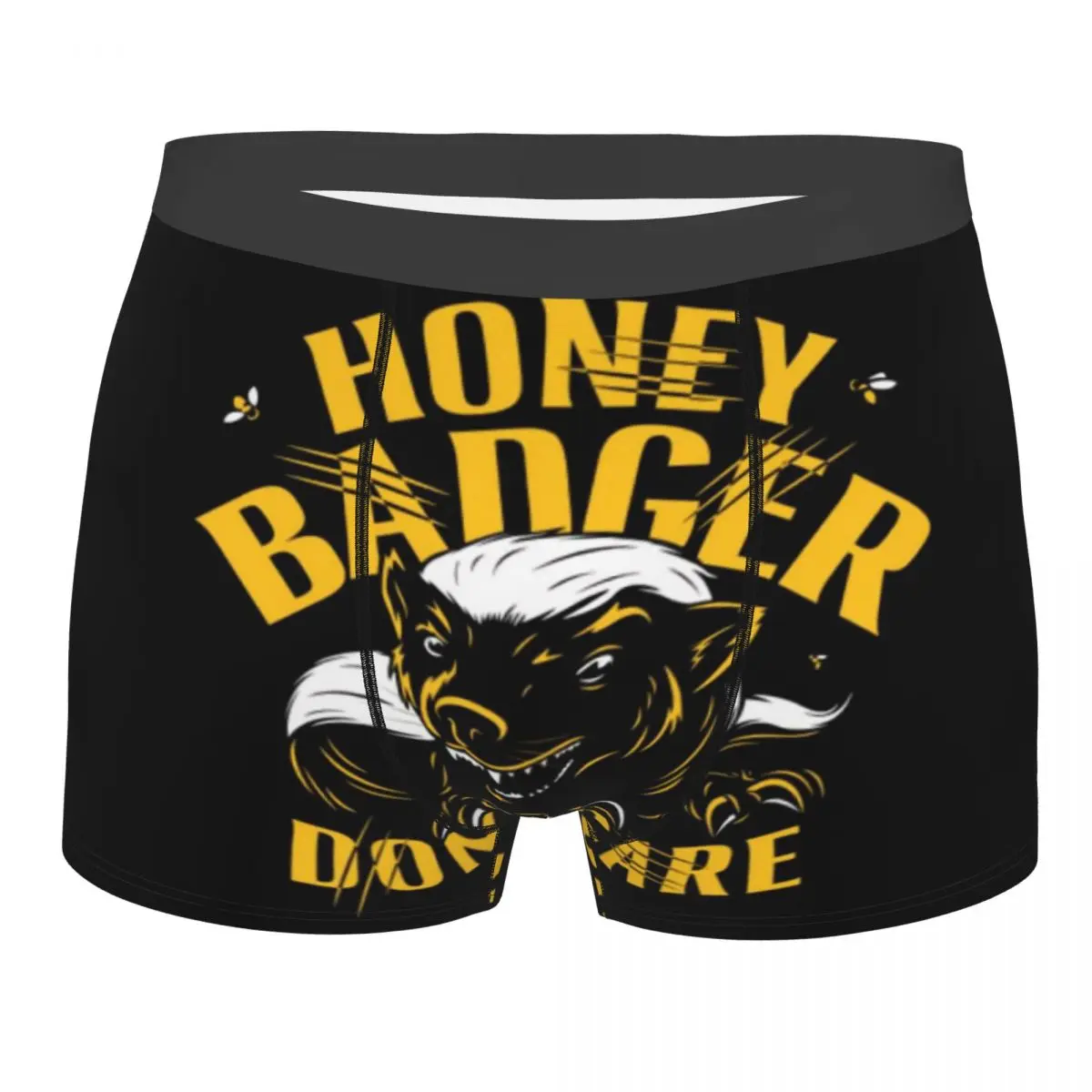 Brave like a badger Honey Badger Men's Boxer Briefs special Highly Breathable Underpants High Quality Shorts Birthday Gifts