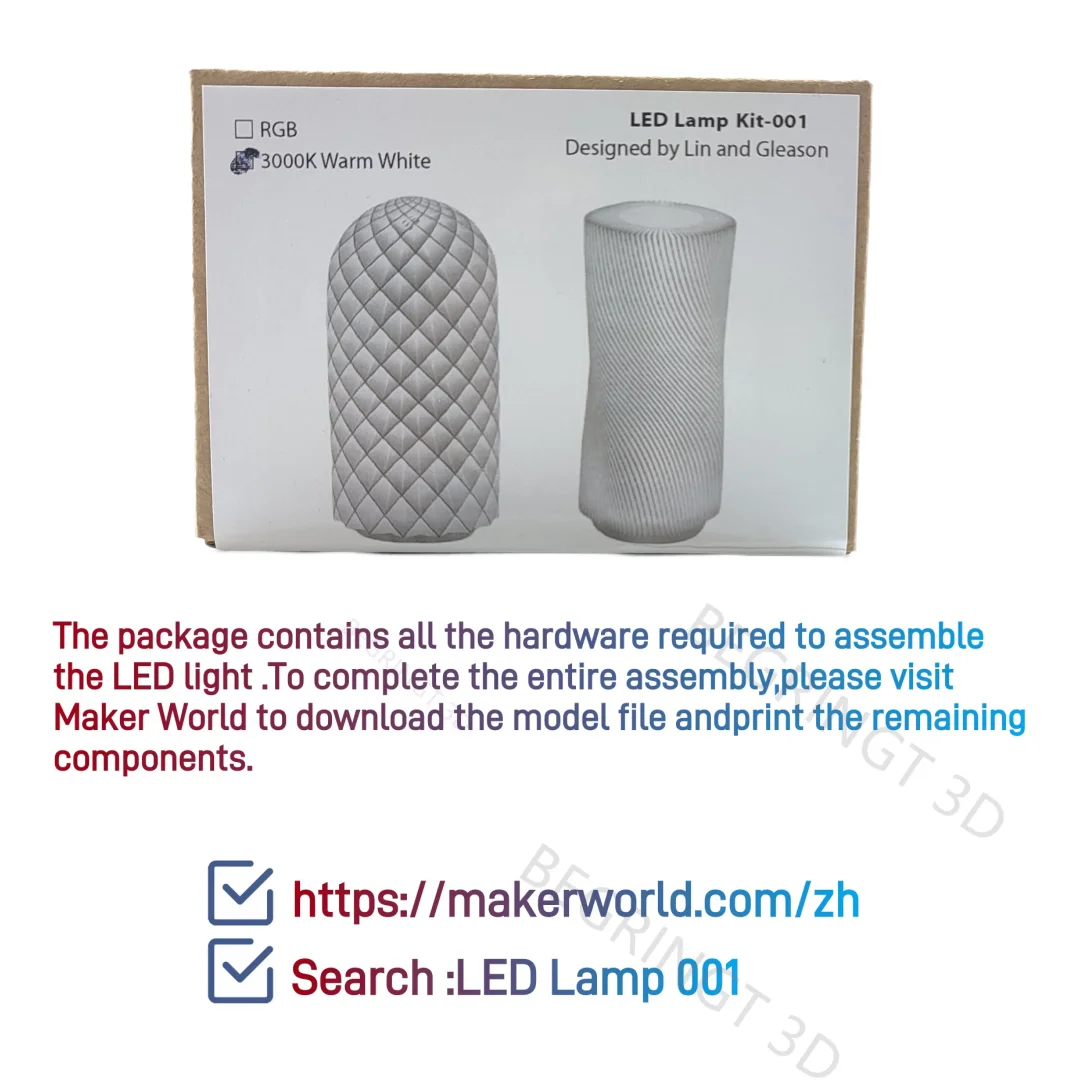 For Bambu Lab Led Lamp Kit 001 Hardware Bambulab Light Kit 001 Led Light Parts Diy Model Without 3d Printing Parts