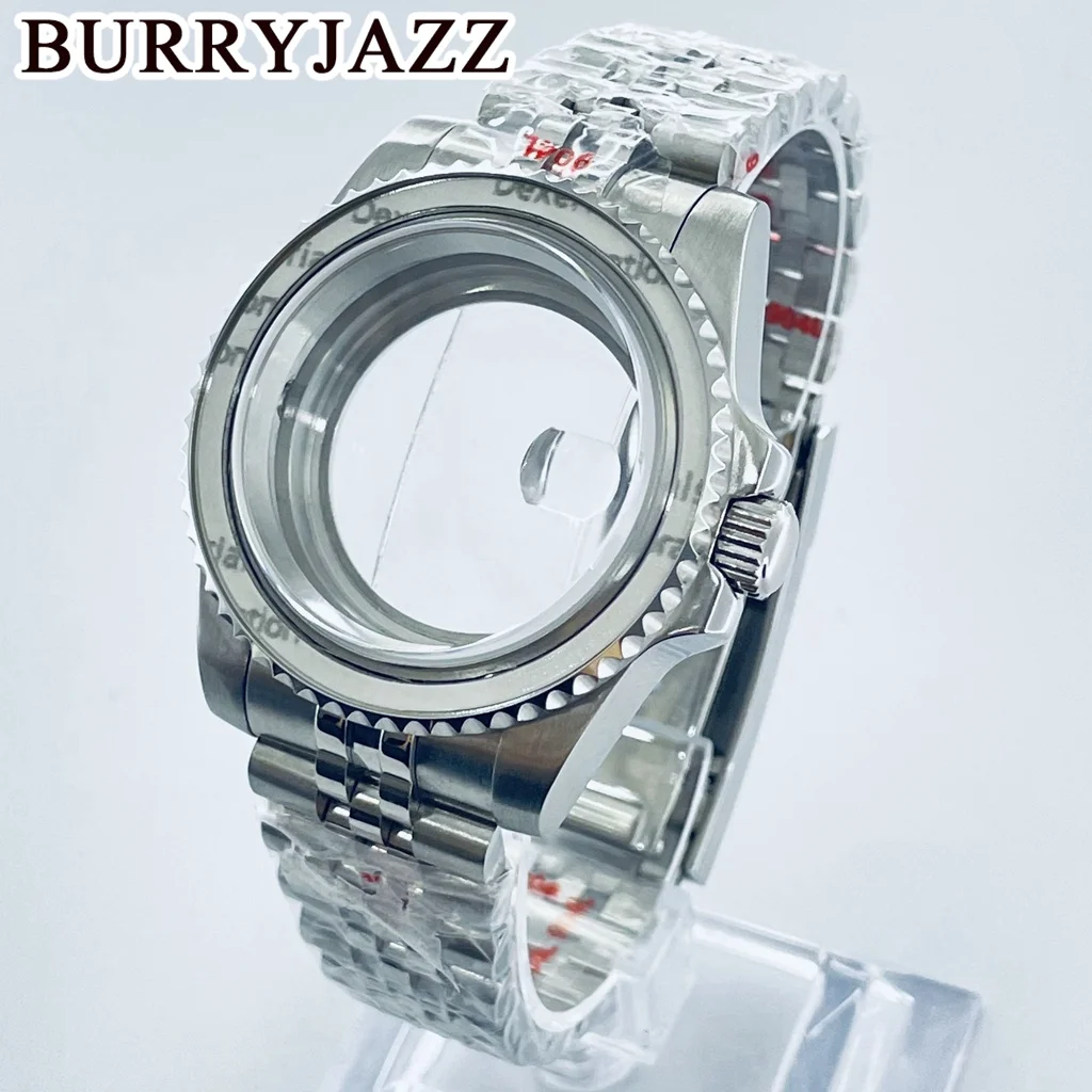 

BURRYJAZZ 40mm NH35 NH36 NH34 NH38 NH70 NH72 ETA2824 PT5000 Watch Case Sapphire Crystal Stainless Steel Waterproof