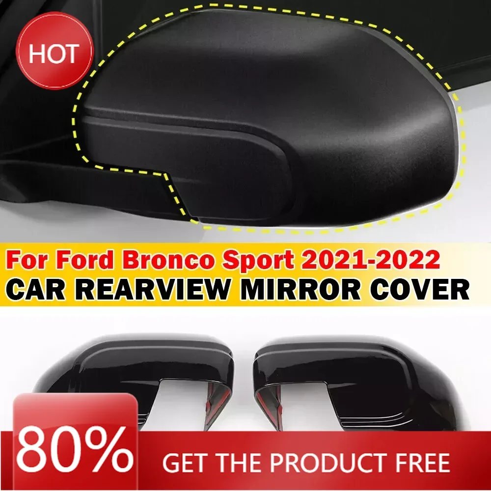 

Чехлы на зеркала для Ford Bronco 2021-2022, автомобильная наклейка, крышка бокового зеркала заднего вида, крышка крыла, внешняя дверь, задний вид, отделка корпуса, карбон