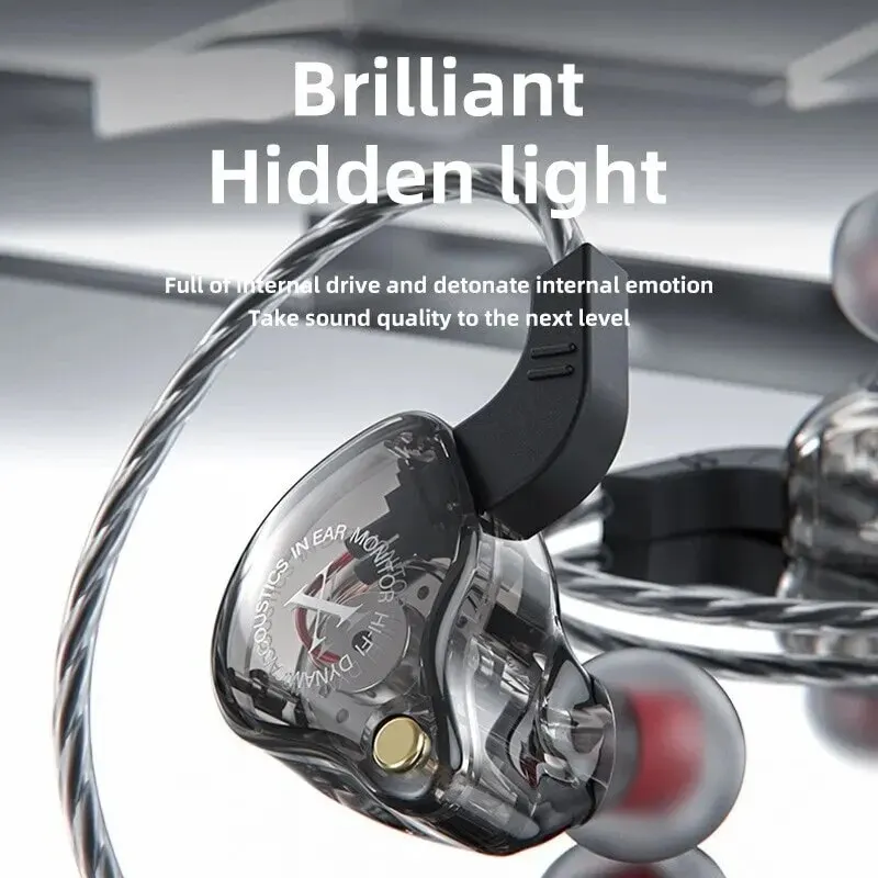 Original X2 Dynamic Wired Earphones HIFI Heavy Bass Earbuds In Ear Gaming Headphones Monitor Sport Noise Cancelling Headset Mic image 4