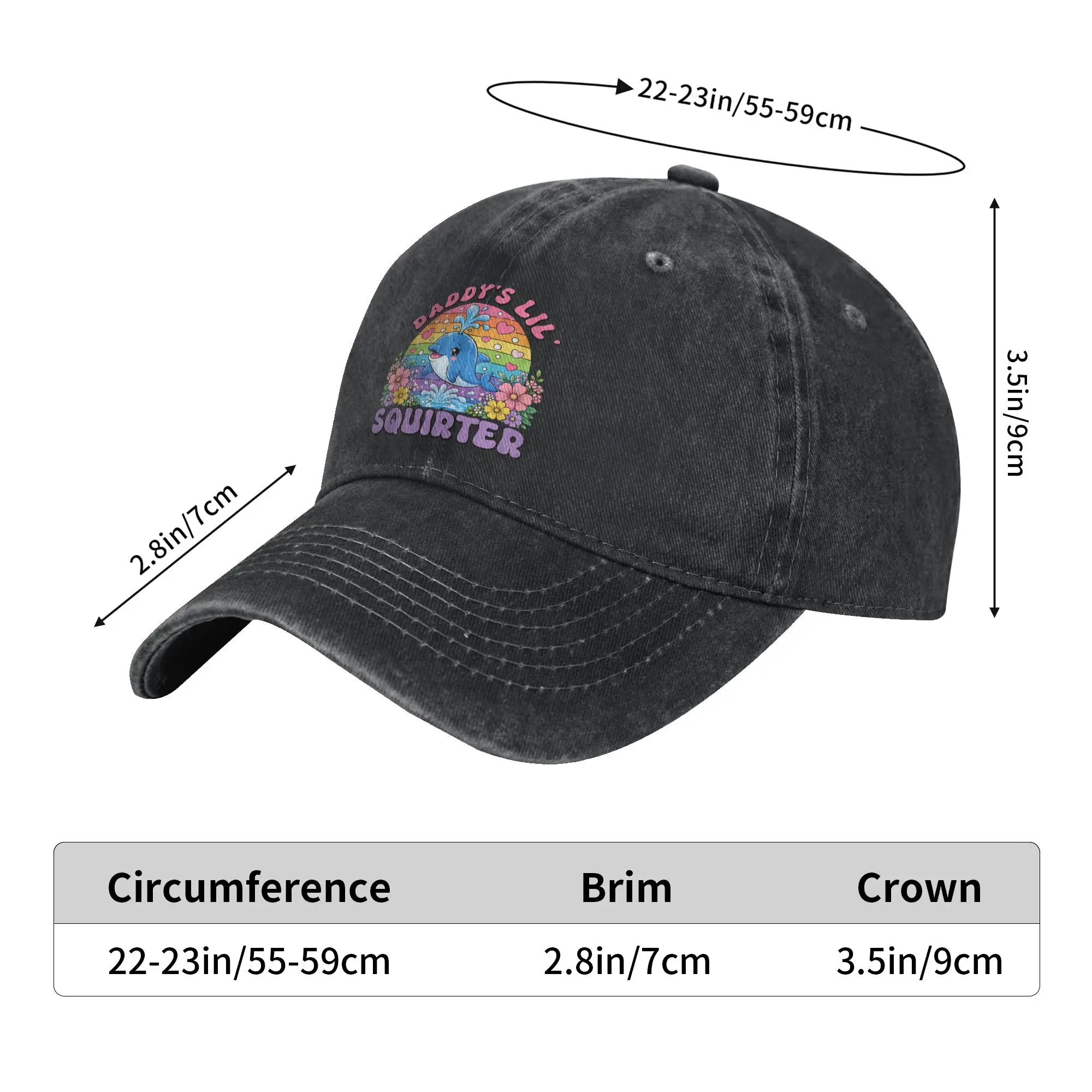Funny Daddy's Lil Squirter Vintage Embarrassing Casual Baseball Cap For Unisex Men Summer  Running Hippie Trucker Hat Fashion
