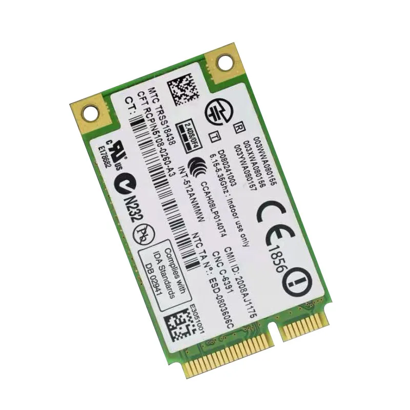 Cho HP Intel 512AN_MMW 5100 AGN 300 Mbps Không Dây WiFi Liên Kết Mini PCI-E thẻ 802.11a/b/g/ n 2.4 Ghz 5 GHz SPS 480985-001 506678-001