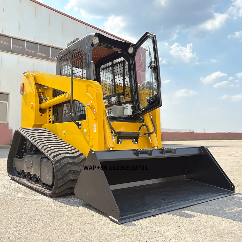 Factory Wholesale Price Small Loader Snow Removal Attachment Track Backhoe Loader Skid Steer Loader