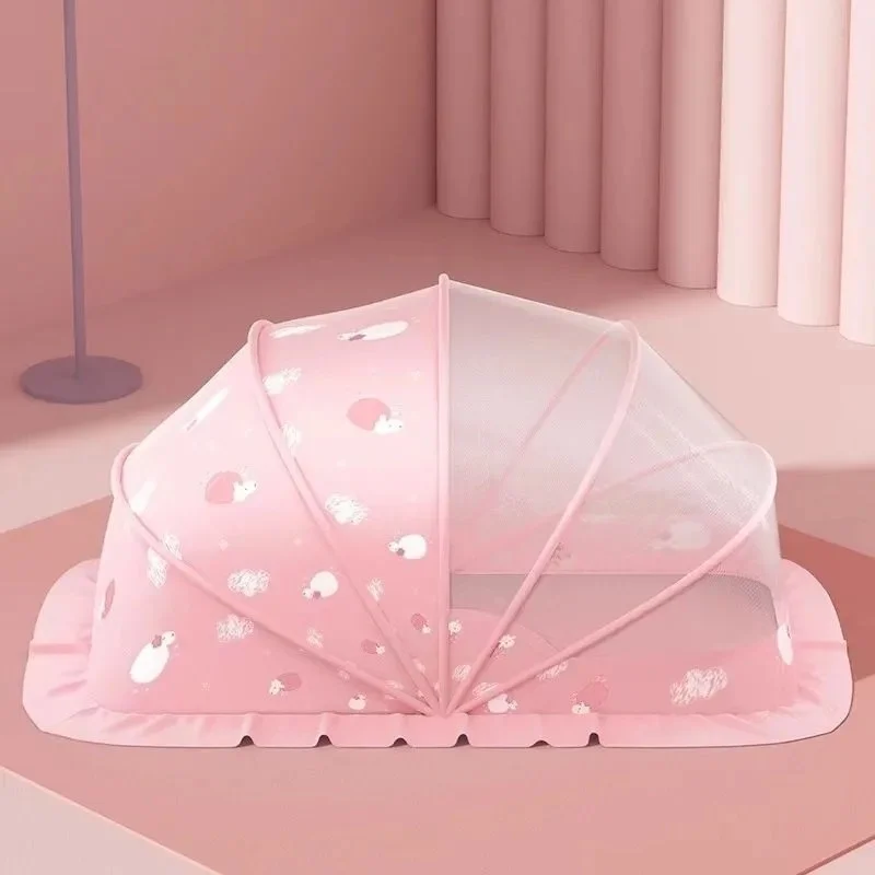 Children's Mosquito Nets Installation-Free Baby  Foldable Square Bottom Small Sized Mosquito Net Encryption Bottomless Anti-Mosq