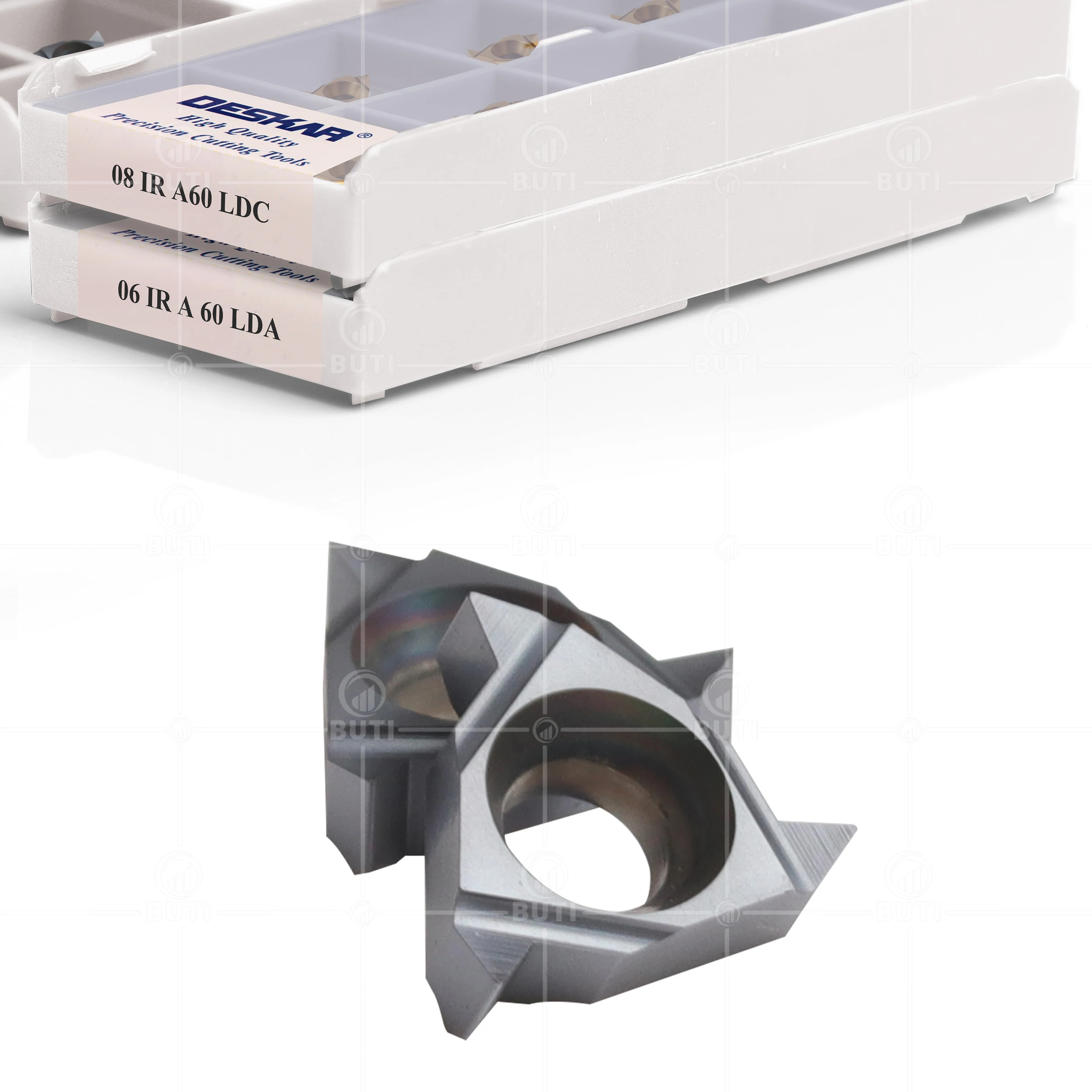 Imagem -03 - Deskar-lâmina de Rosqueamento Indexável Cnc Carbide Torno Rosqueado Ferramenta de Torneamento 100 Original 06 08ir A55 A60 Iso Lda Ldc