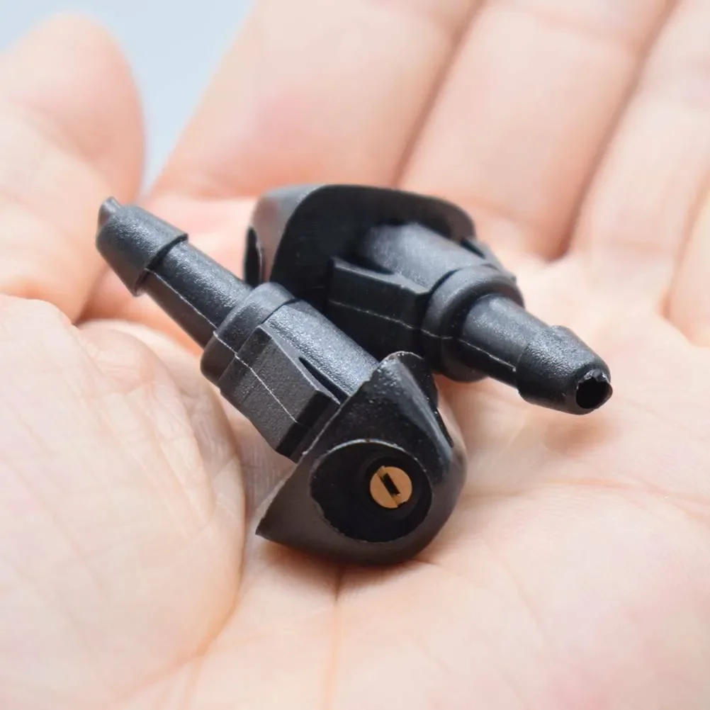 Front Windscreen Washer Nozzles Jet Spray For Honda Civic For CRV For Accord 2pcs ABS Plastic Black Accessories For Vehicles