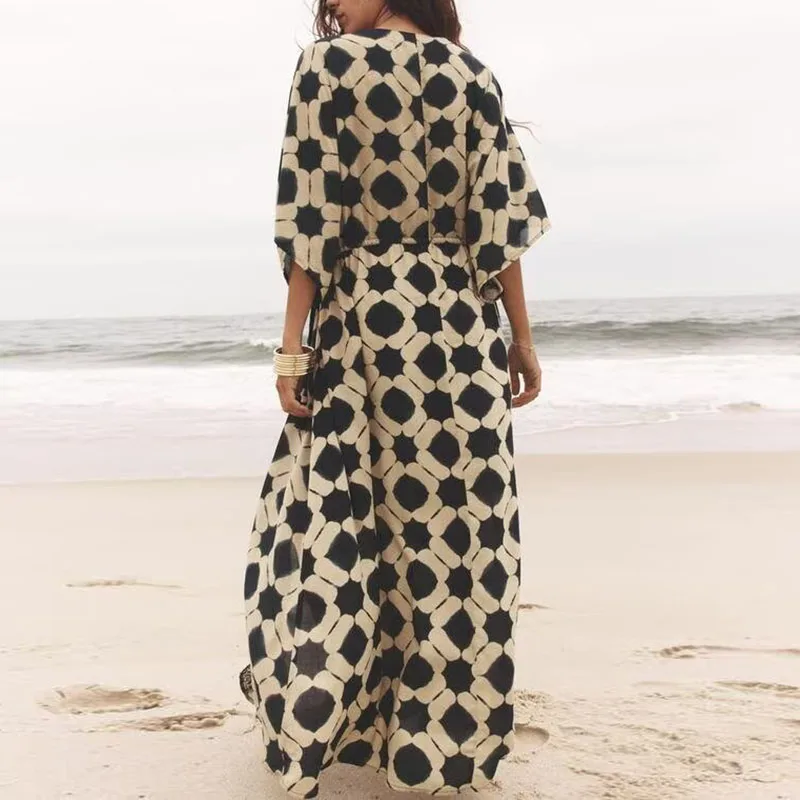 صيف جديد وصول رداء طويل Sle عطلة الدكتور المرأة Faion العرقية زي مرحلة الأداء ثوب للشباب البالغين