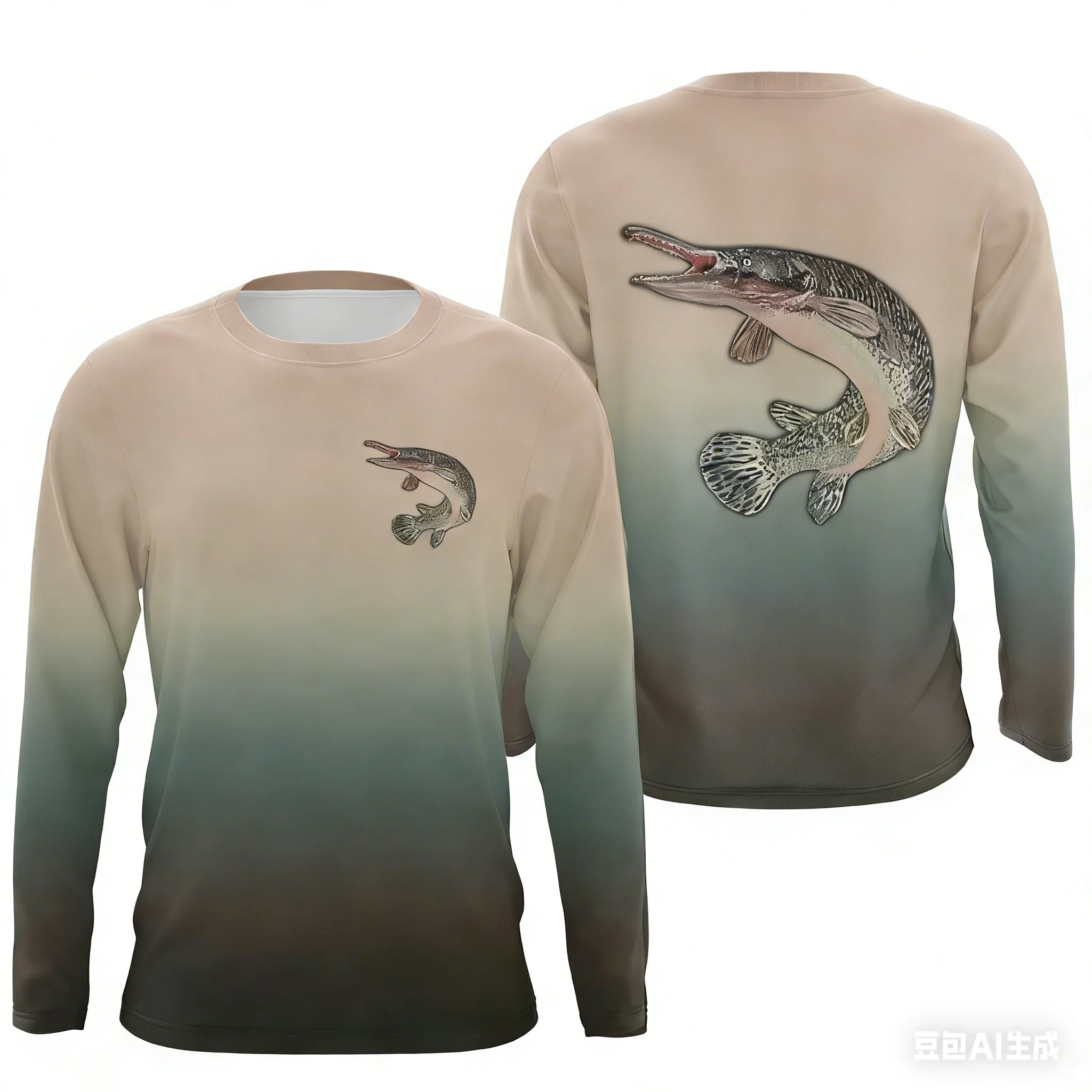 novo-design-crocodilo-impressao-tripulacao-pescoco-manga-longa-camisa-de-pesca-minimalista-elegante-confortavel-pesca-ao-ar-livre-engrenagem-especial-topo