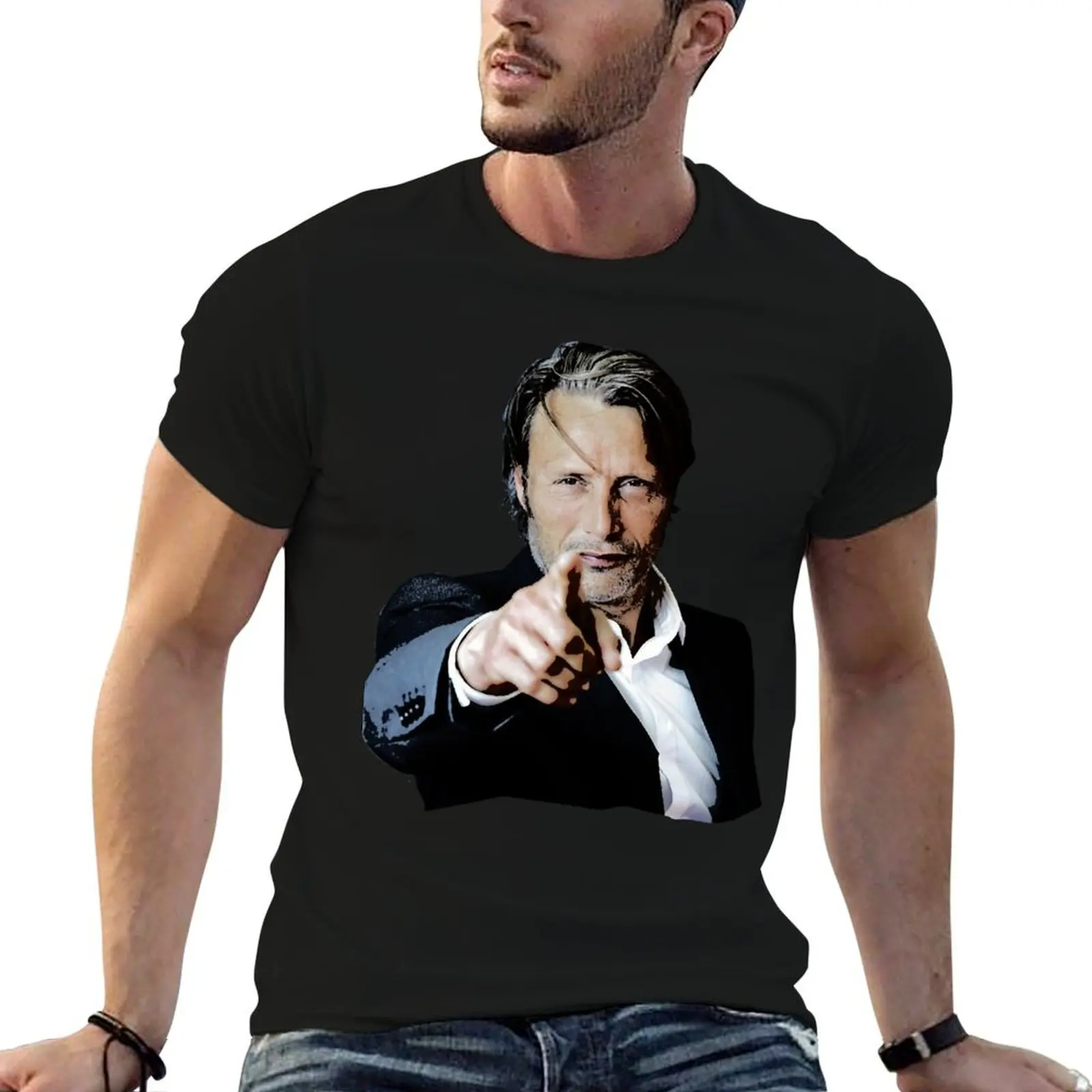 

Men Women Hannigram Mads Mikkelsen HANNIBAL Gifts For Music Fans T-Shirt football t shirt plain mens graphic t-shirts anime