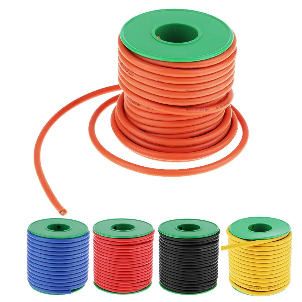 Durable 14 Gauge Silicone Wire Environmental Friendly Insulation for Home Appliance and Lamp Wiring