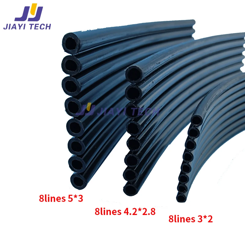 10Meters 8 Lines Ink Tube Transparent/UV 8row Ink Pipe Hose for Large Format Inkjet Printer 5*3/4.2*2.8/4*3/3*2mm