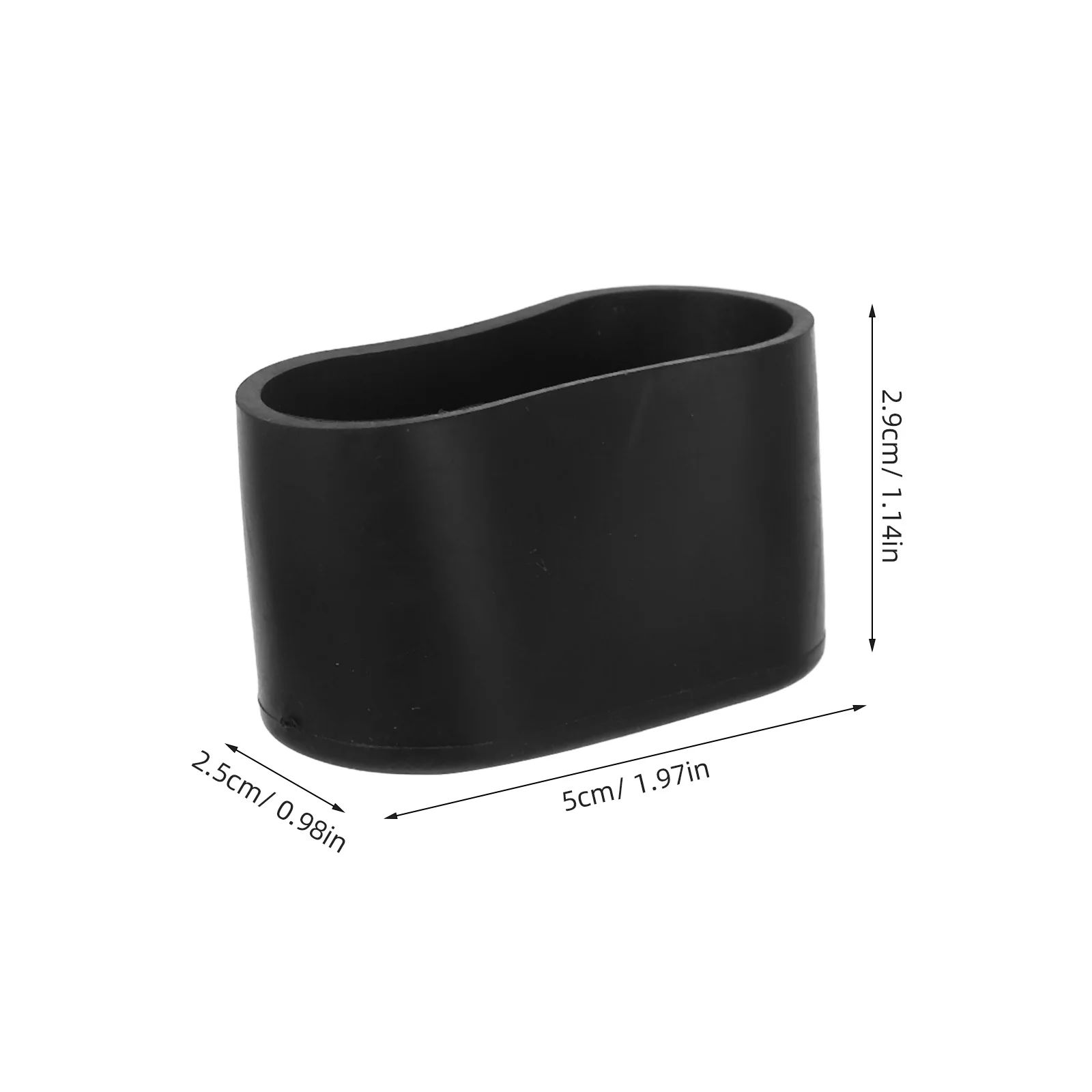 16 Stück schwarze PVC-Stuhlbeinkappen, Ersatz, rutschfeste Möbel-Bodenschoner, Tisch- und Schreibtischfußabdeckungen für Zuhause und Büro