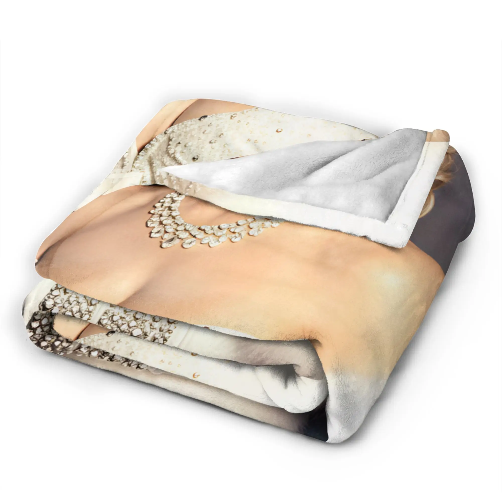 M-Madonnas  Flannel Blanket Winter  Soft Warm Throw Blanket for Students Home Decor Pattern Bedspread Sofa Bed Cover