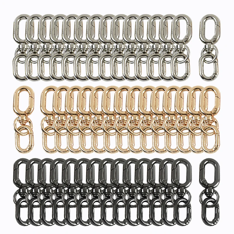 

4/5Sets 10/12mm Bag Buckles Knapsack Strap Metal Buckle Handbag Chain Snap Hook Dog Collar Lobster Clasp DIY Bags Accessories