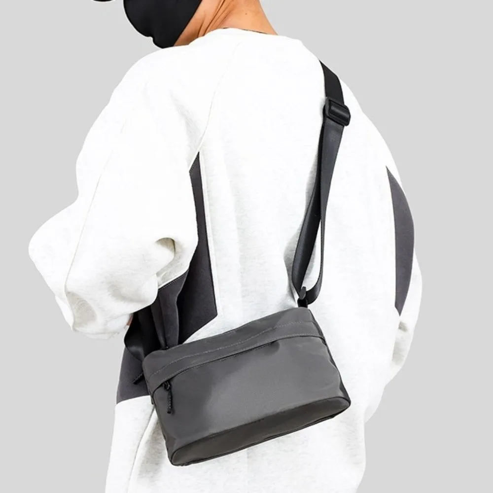

Waterproof Men Crossbody Bag Large Capacity Phone Pouch Student Shoulder Bag Nylon Oxford Cloth Messenger Bag Climbing Camping