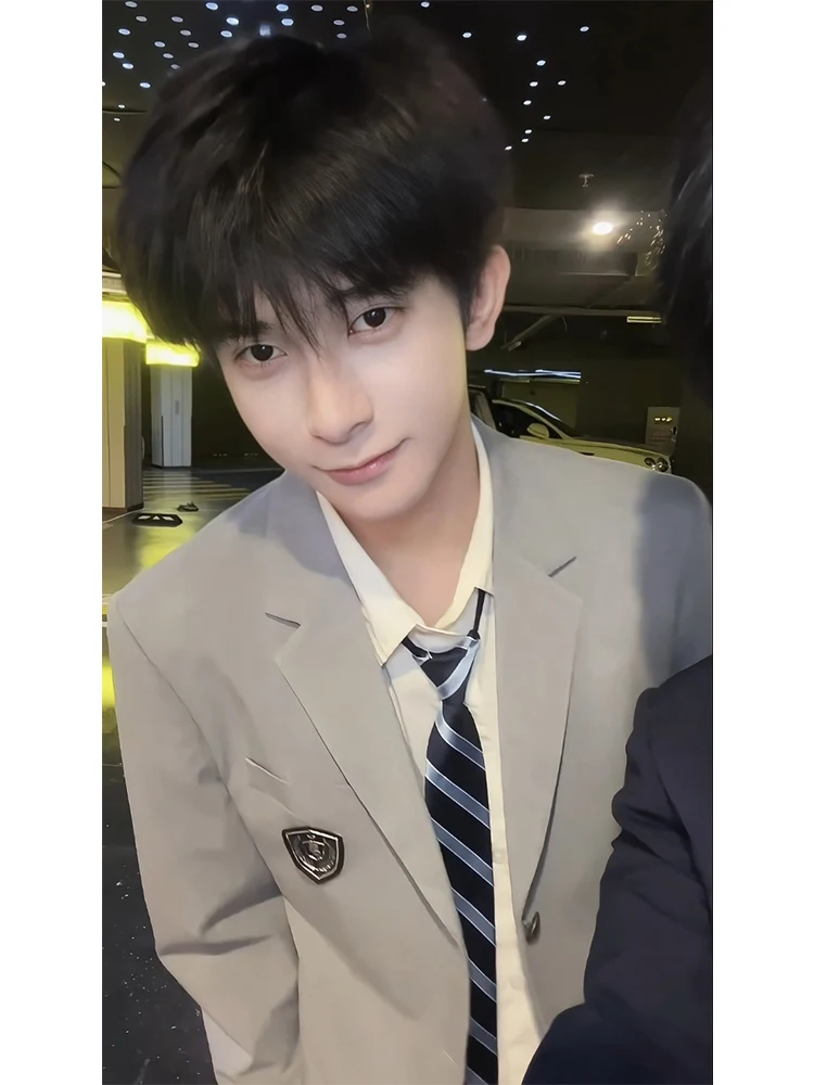 

Костюм-двойка для мальчиков: полный комплект в университетском стиле, для пар, из полиэстера, приталенный крой