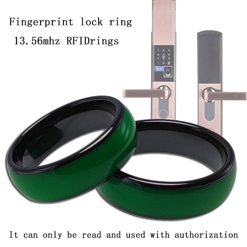 

1 pc Samsung Password fingerprint lock 13.56MHZ F08 chip authorized IC card label dedicated smart ring ring key clasp