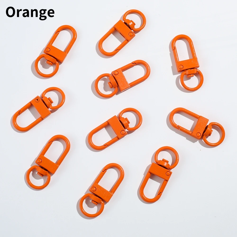 10/20pcs Colorful Metal Plated Lobster Clasp Hooks
