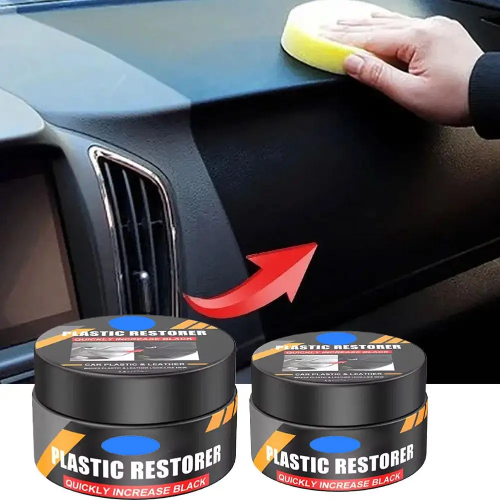 Car Plastic Restorer Back To Black Gloss Auto Interior Leather Renewal Coating Coating Auto Agent And & Wax Polish Repair P L5Z3