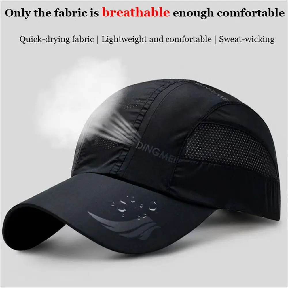 Breathable Quick Dry Baseball Cap For Men Women Mesh Sun Hat Golf Tennis Cap For Outdoor Sports Running Hiking Camping