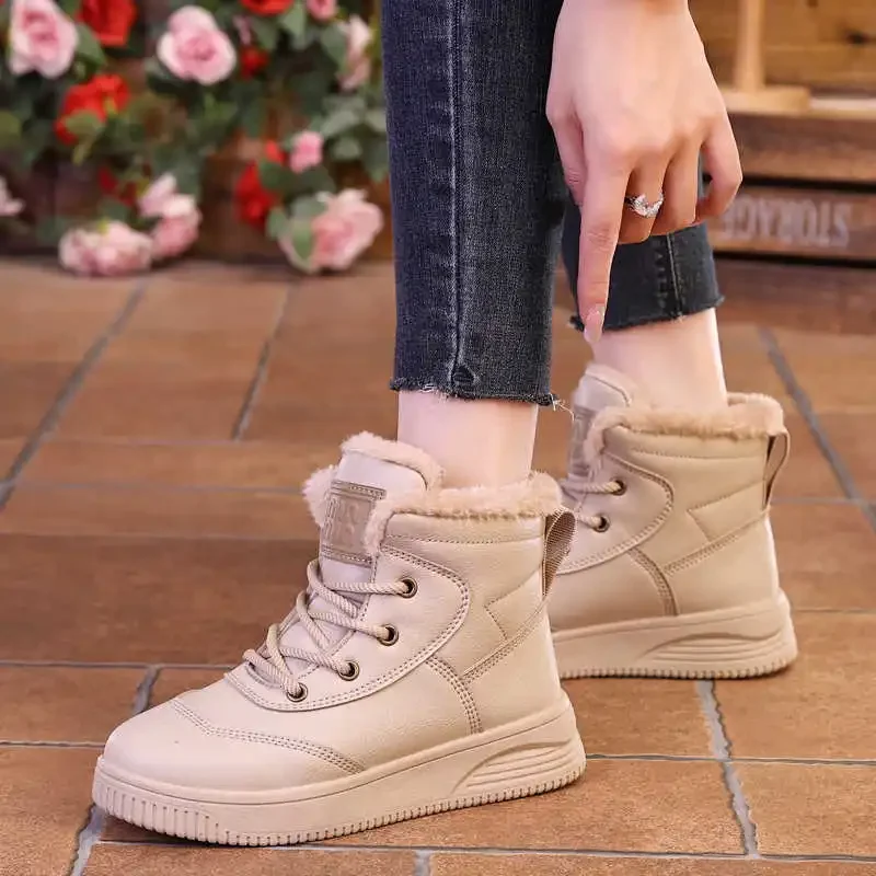 Zimni Non Slip High Shoes Women Spring Boots Large Size Plus Sneakers Sports Importers New Fast Shors Beskets Krasovki