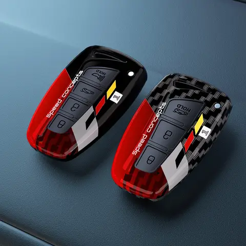 현대 그랜드 산타페 3 DM Ix45 Ix35 창세기 DH Grandeur Azera HG Equus 2013-2016 Fob 용 ABS 카본 자동차 키 케이스 커버