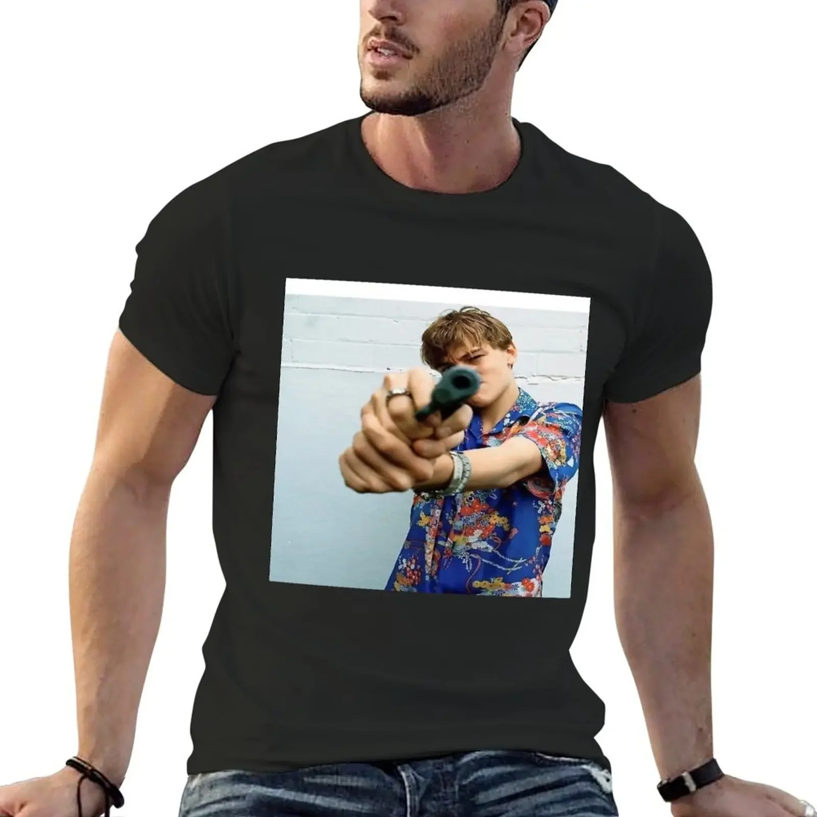 Leo DiCaprio T-Shirt vintage clothes designer shirts oversized graphic tee vintage t shirts funny t shirts for men