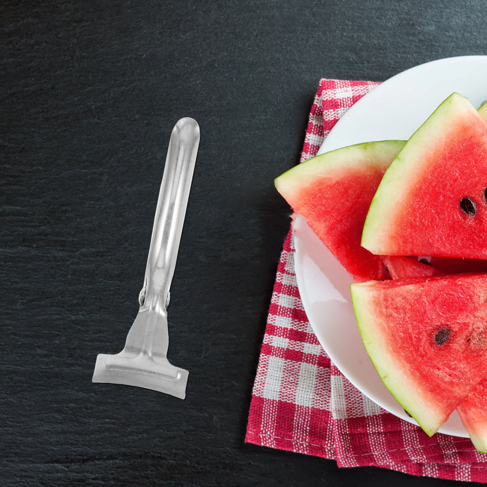 

Watermelon Splitter Stainless Steel Manual Hand Fruit Cutting Clamp Design For Summer Family Party Camping Kitchen