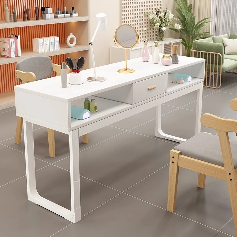 

Storage Station Nail Table Cleaning Luxury White Manicure Nail Table Organizer Drawer Tavolo Per Unghie House Accessories