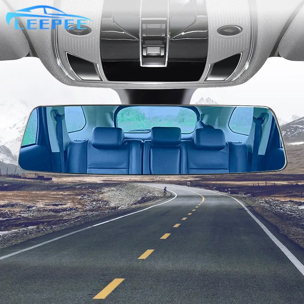 Anti-glare Wide-angle Blue Frameless Mirror 2.5D Full Creen HD Glass Car Interior Rear View Mirror 3000R Micro Curvature Lens