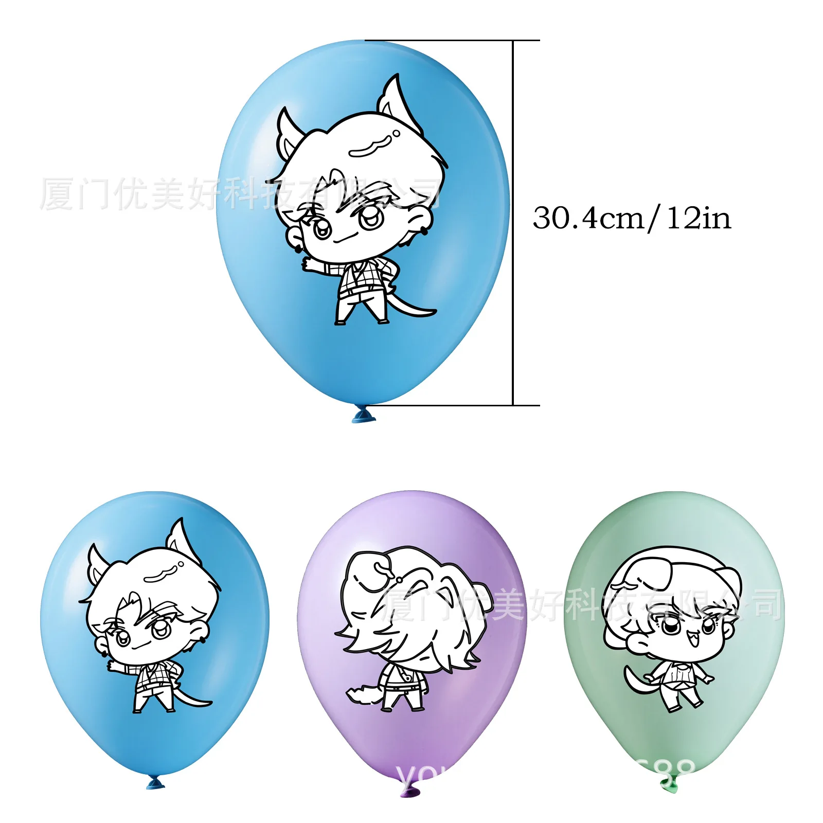 新しいK-POPハンターズボーイズテーマ誕生日パーティーデコレーションバナーバルーンセットDIYパーティー用品