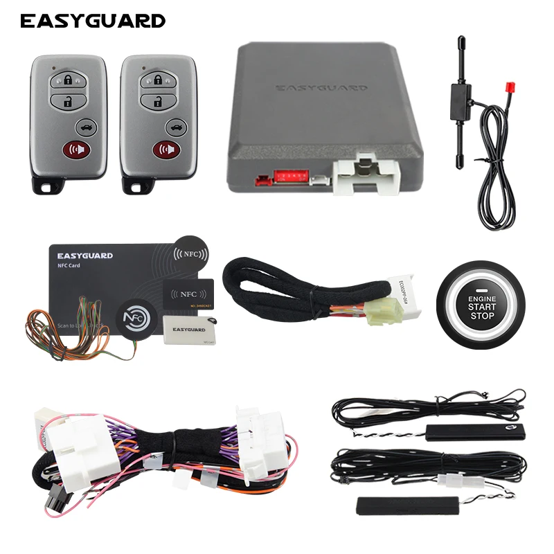 

EASYGUARD Car Accessories fit for Toyota Camry 2015-2017 start stop remote start pke car alarm kit