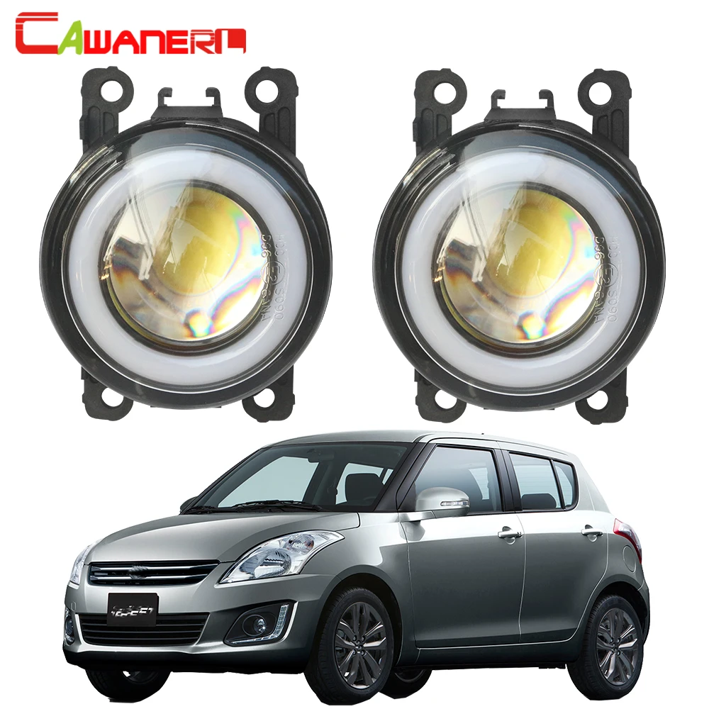 

2 X 30W Angel Eye Fog Light Assembly For Suzuki Swift Sport 2007-2020 Car LED COB Fog Daytime Running Lamp DRL 3000LM H11 12V