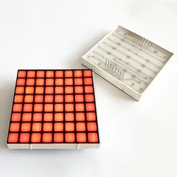 4pcs 60x60x9MM Square Orange light 8x8 Dot Matrix Module KYX-2488BO LED Digital Display Digitron Common Anode Cathode C-A
