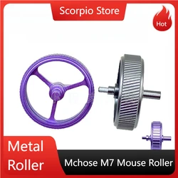 Mouse Roller for Mchose M7 Mouse Metal Wheel Replace Fine Oblique Texture Aluminum Alloy Custom Gaming Accessories Mouse Refit