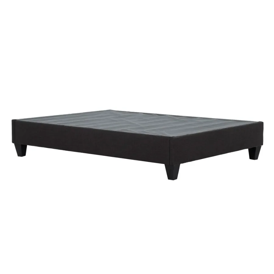 Modern Dark Grey Upholstered Platform Bed Frame Full