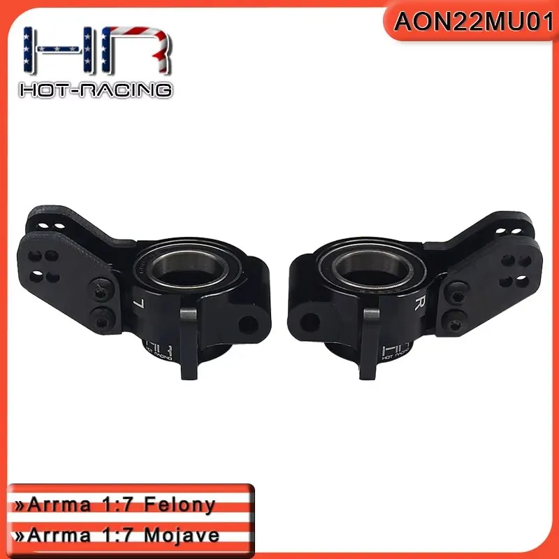 Hot Racing Heavy Duty Aluminum Rear Hub With Carbon Fiber Rear Links For 1/7 Arrma Felony Infraction Mojave Limitless 1/8 Typhon