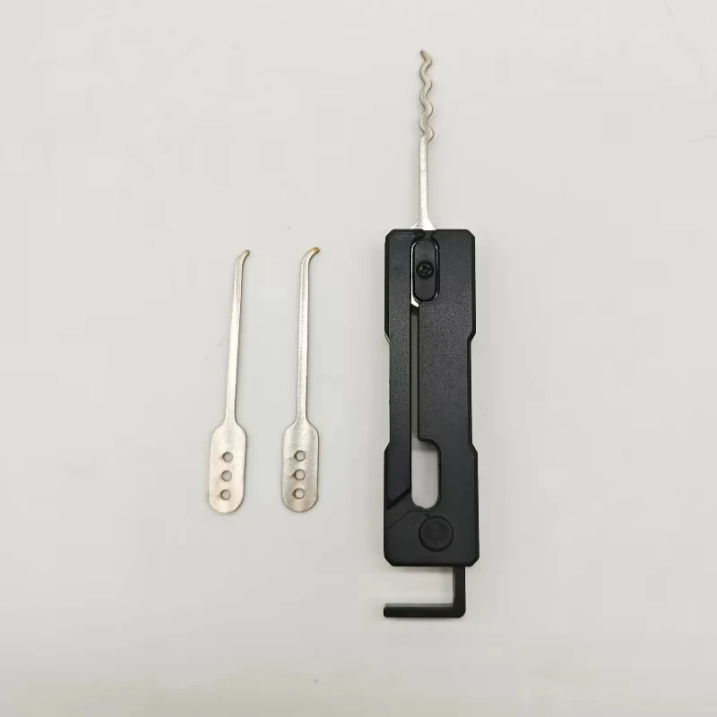 1 Set of Portable Multi Tool Quick Flipping Stainless Steel Outdoor Multi Tool Lock Picking Tools