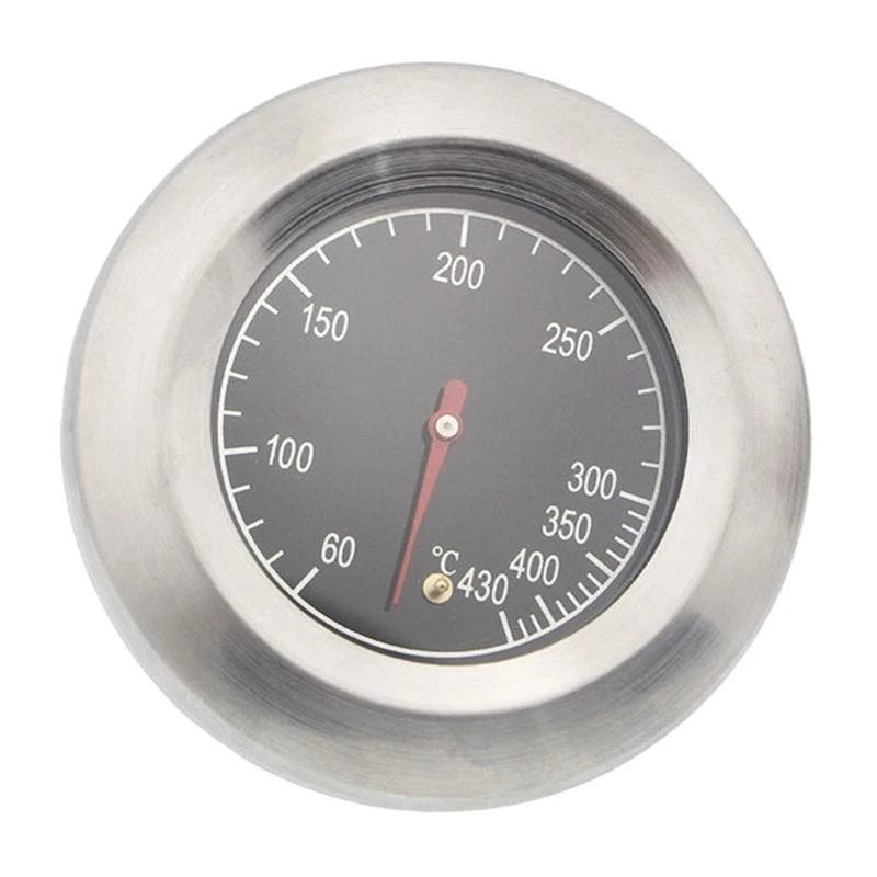 

JU64 BBQ Grill Stainless Steel Smoker Grill BBQ Temperature Gauge Oven BBQ Gauge for Barbecue