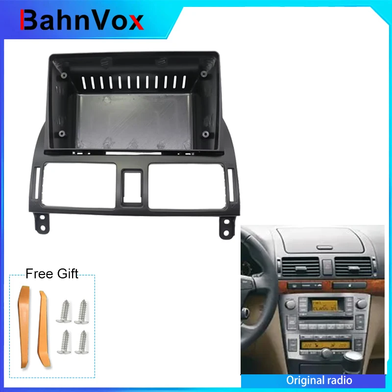 9 inch Car Android Radio Stereo Player Frame Fascia panel For Toyota Avensis T250 2002 2008 Panel Power Cord Wiring Cable