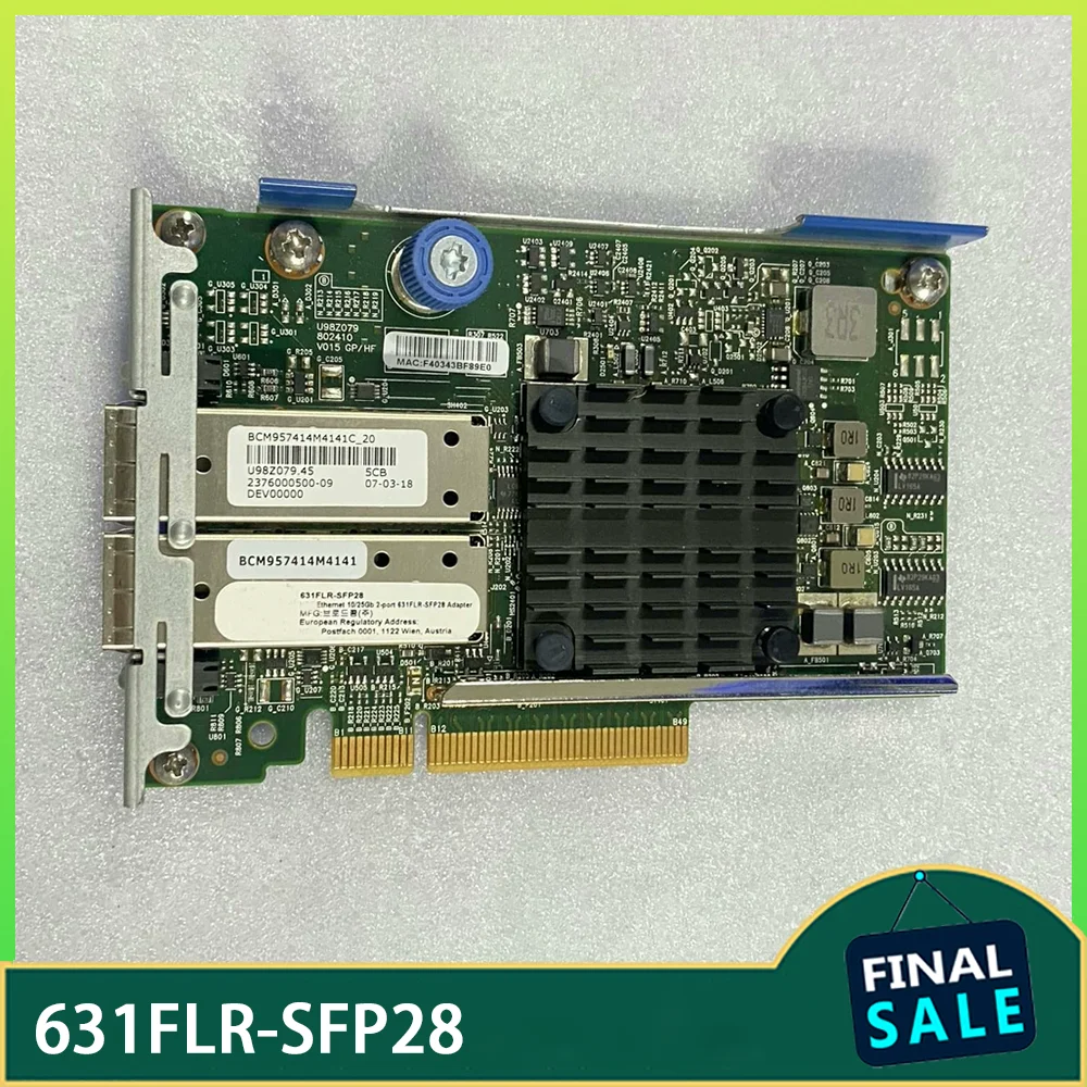 

817707-001 10 Gigabit Network Card 840133-001 817709-B21 631FLR-SFP28