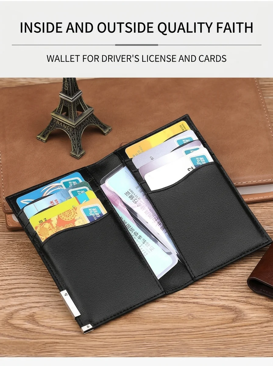 Neuer Schlanker Kartenhalter für Herren, Metall-Multikartenhalter für Ausweis, Kreditkarten und Führerschein, Ultra-Dünner Tragbarer Premium-Organizer – Detail 8
