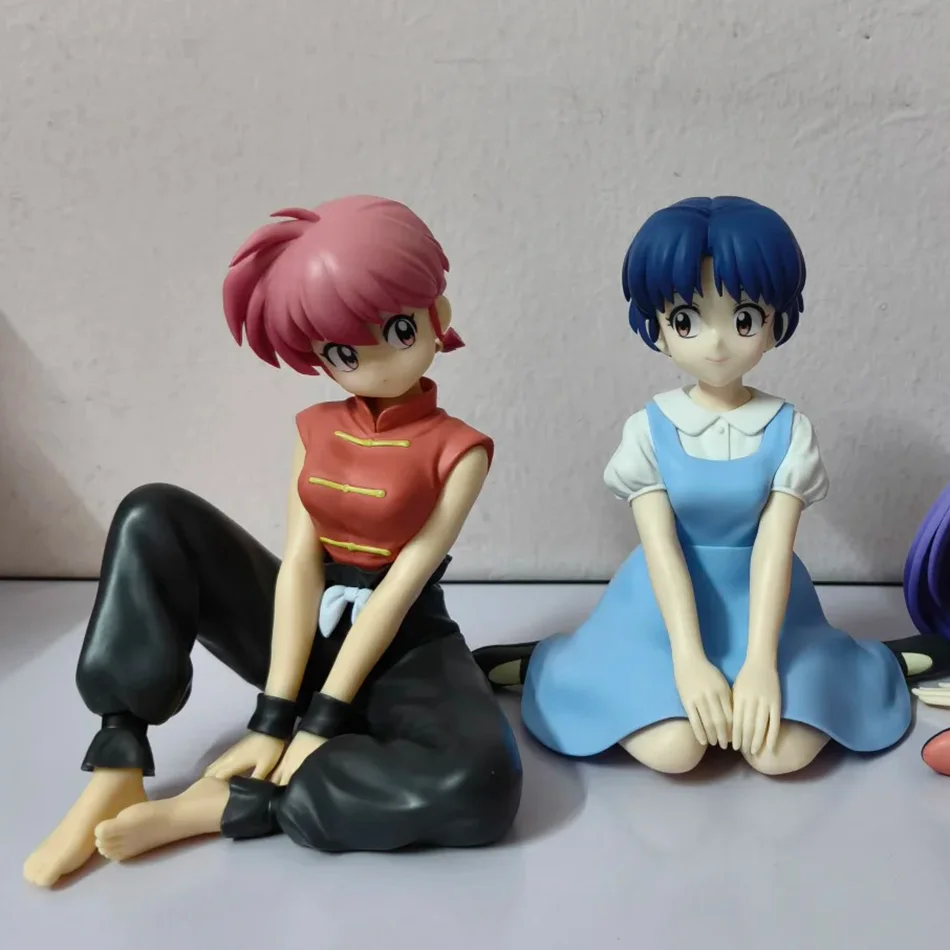 Oryginalna figurka anime Ranma 1/2 Tendou Akane Ranma z PVC, 13 cm, kawaii, siedząca, zabawka, ozdoba na biurko, do samochodu, model, prezent.