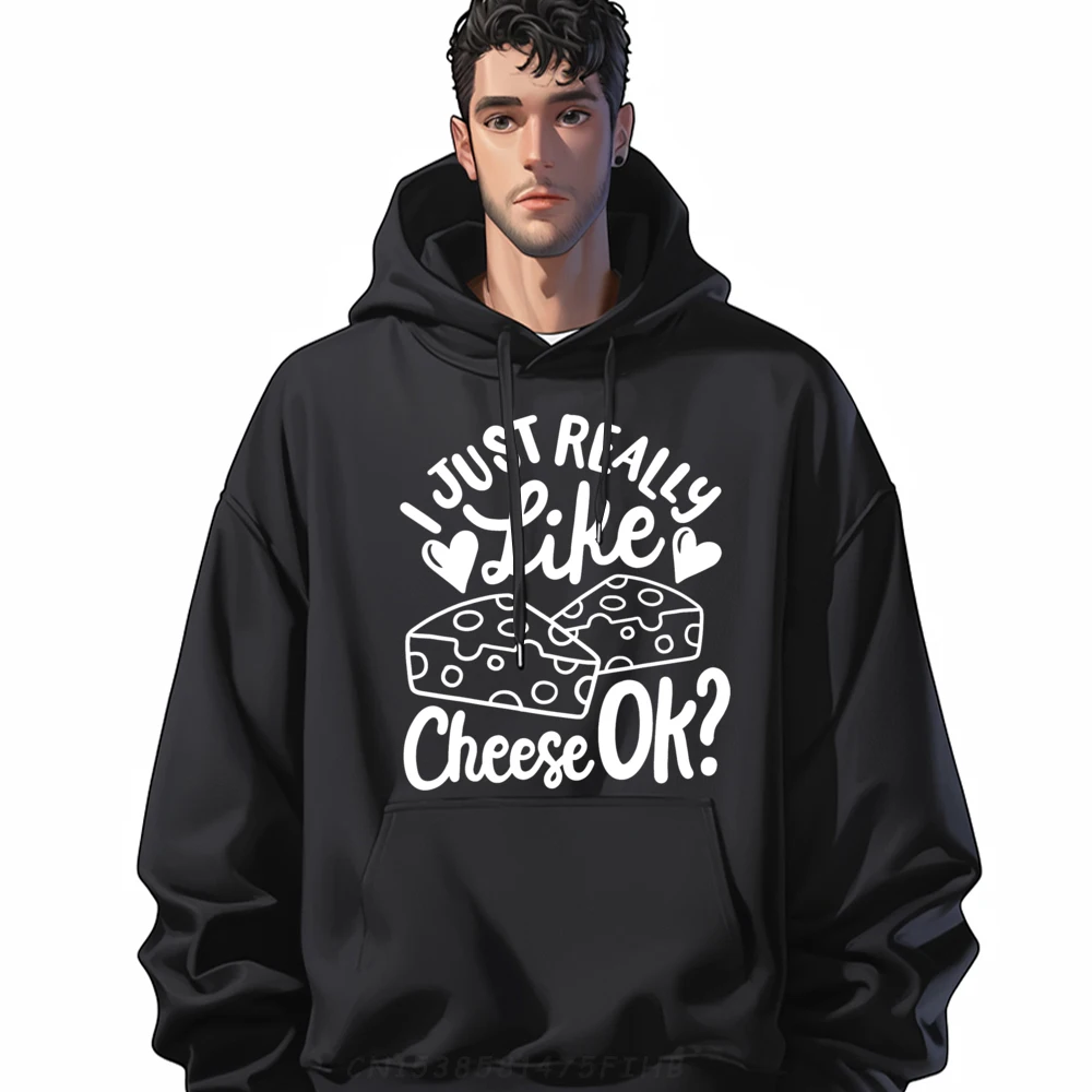 

Cheese I Just Really Like Valentine Day Round Neck Hoodies Long Sleeve Family Hoodies Latest Outdoor Hoodies
