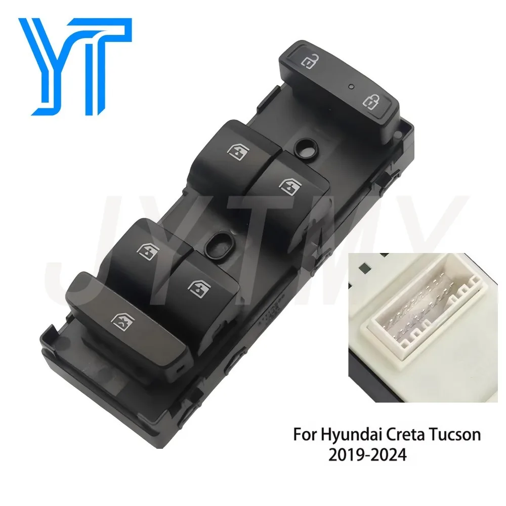 

For Hyundai Tucson 2021 2022 2023 2024 4 Auto Front Master Driver Electric Power Window Switch Button Accessories 93571-N9400