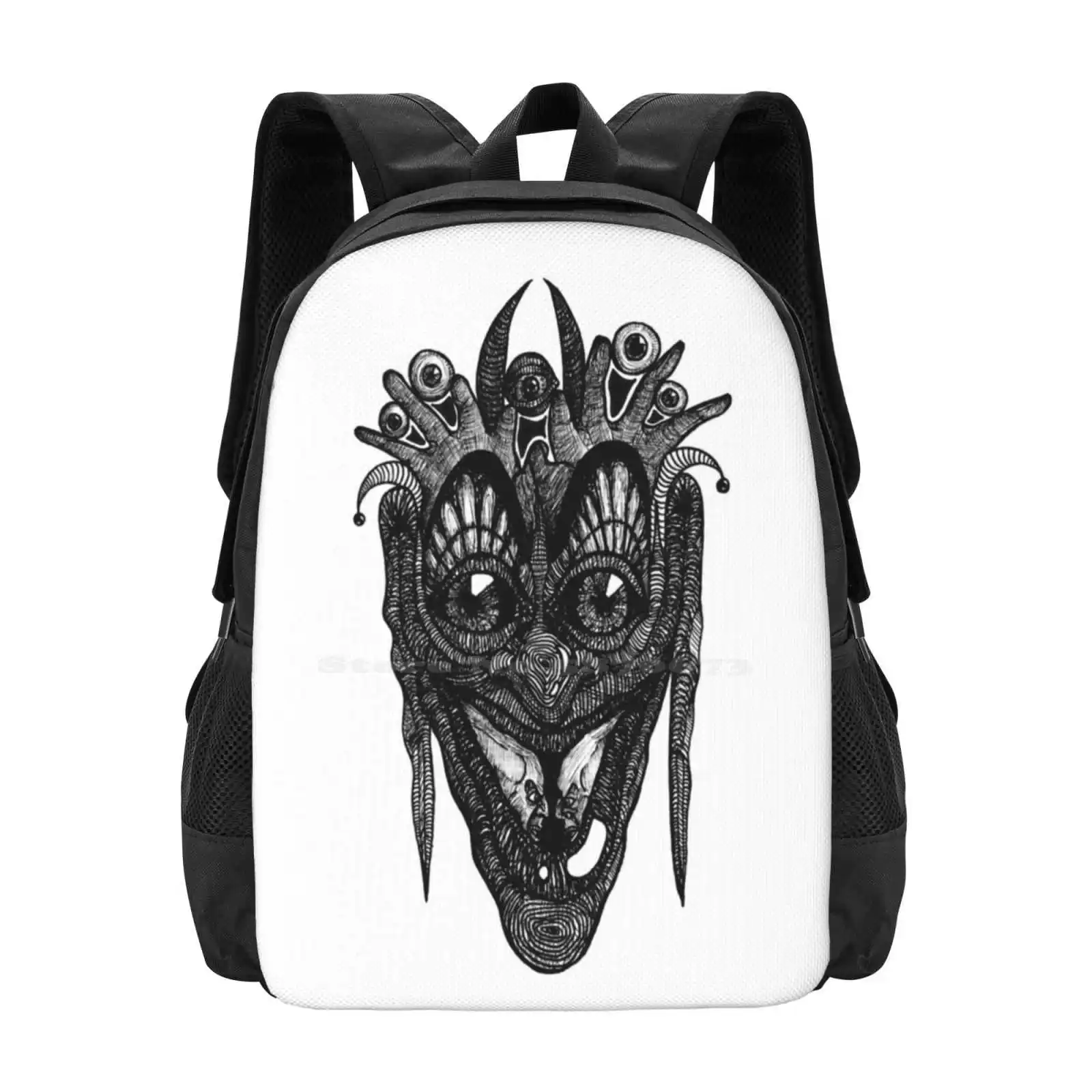 Mochilas Escolares com Padrão de Vingança, Bipolar, Trippy, Estranho Espiritual, Psicológico, Novidade, Amor Dmt