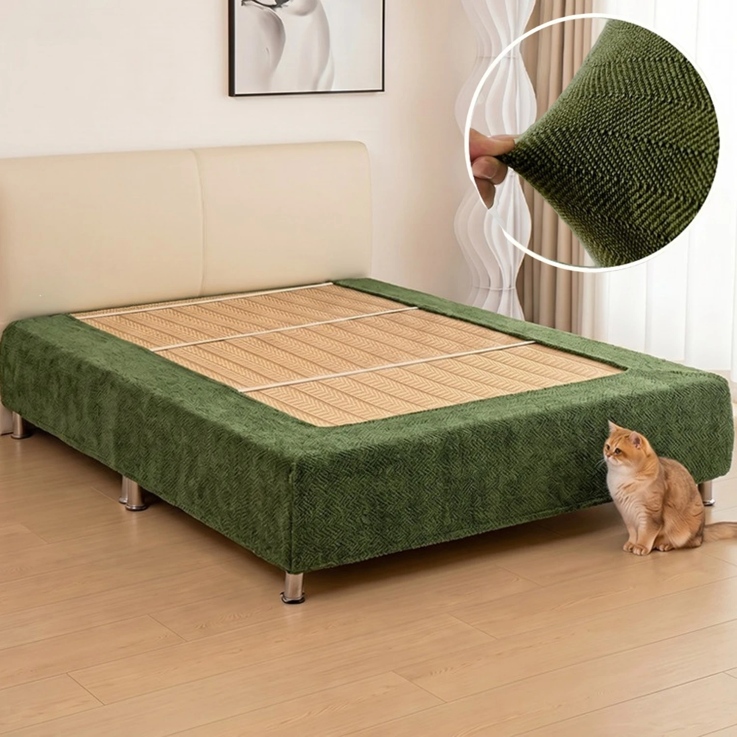Trampoline Spring Cover - Copertura per letto con elastico, in