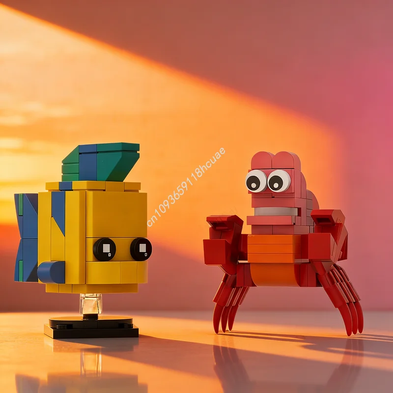 

Набор строительных блоков MOC Brickheadz Polochon Sébastien, 146 деталей, развивающая игрушка, конструктор, подарок на Рождество для детей